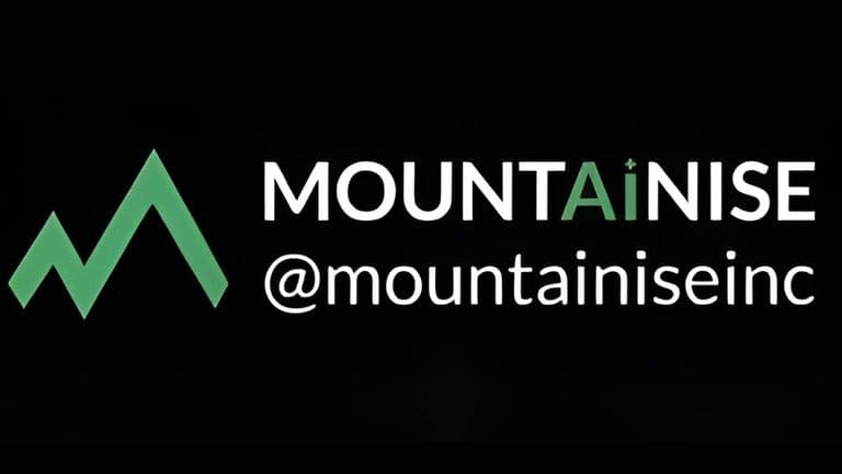 Mountainise Inc. logo with green mountain icon and the name MOUNTAInISE, reflecting innovation in AI and digital solutions.