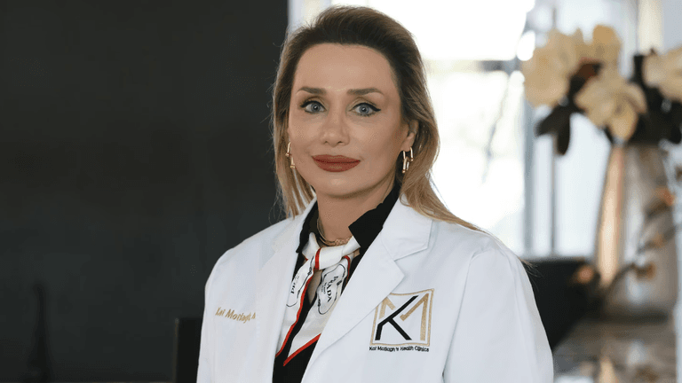"Dr. Katayoun Motlagh, a physician blending holistic care with aesthetic treatments, offering personalized wellness services with confidence."