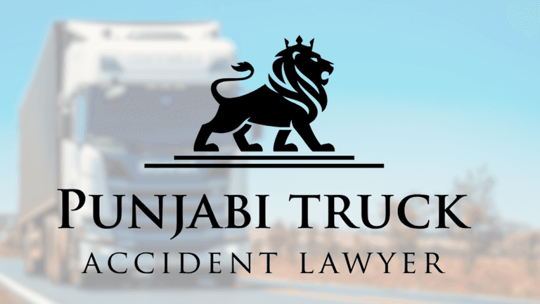 "Punjabi Truck Accident Lawyer logo, representing a law firm specializing in truck accident cases for California’s Punjabi-speaking community."