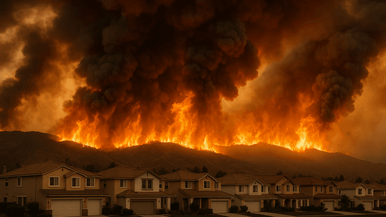 Massive Brush Fire in Riverside County Threatens Thousands of Homes