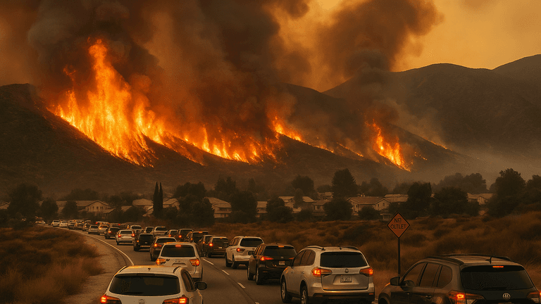 Line Fire Forces Thousands to Evacuate in San Bernardino County