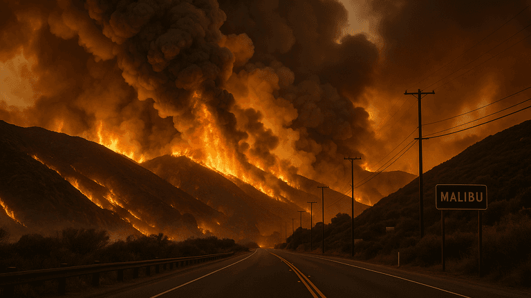 Franklin Fire Ravages Malibu, Prompting Widespread Evacuations