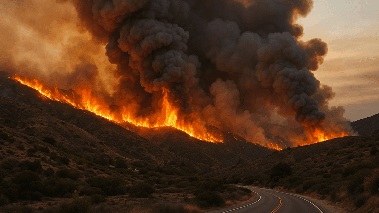 Laguna Fire Erupts in Ventura County