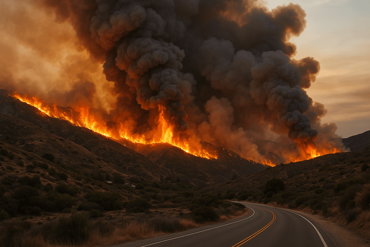 Laguna Fire Erupts in Ventura County