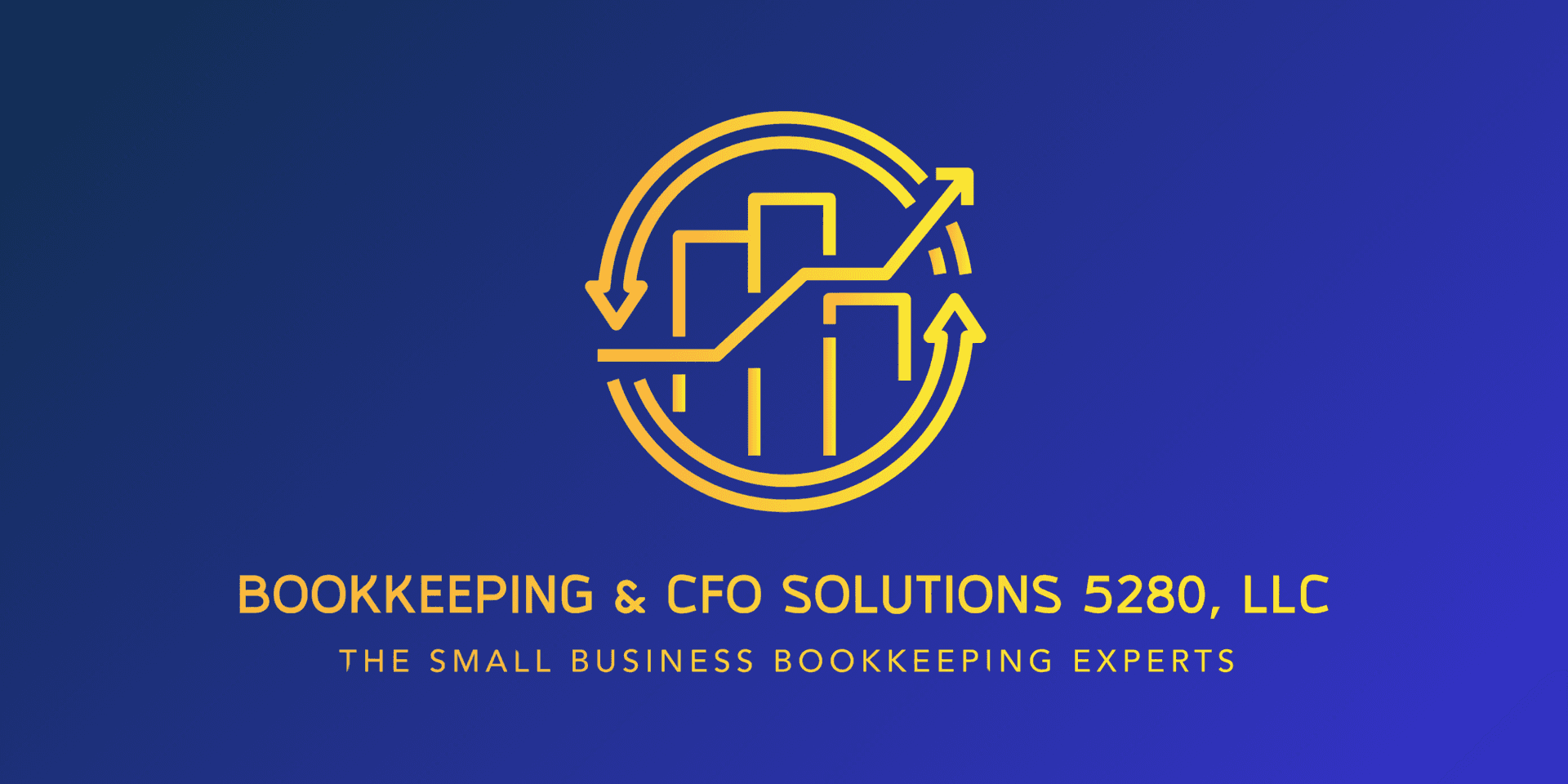 Logo for Bookkeeping & CFO Solutions 5280, LLC featuring a financial growth symbol