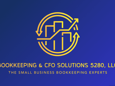 Logo for Bookkeeping & CFO Solutions 5280, LLC featuring a financial growth symbol