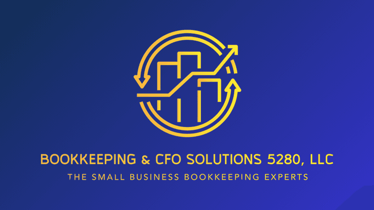 Logo for Bookkeeping & CFO Solutions 5280, LLC featuring a financial growth symbol
