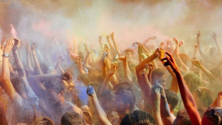 Holi Festival at Seaside Lagoon