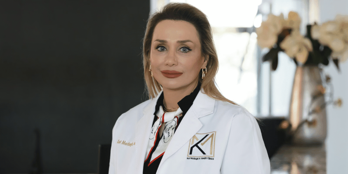"Dr. Katayoun Motlagh, a physician blending holistic care with aesthetic treatments, offering personalized wellness services with confidence."